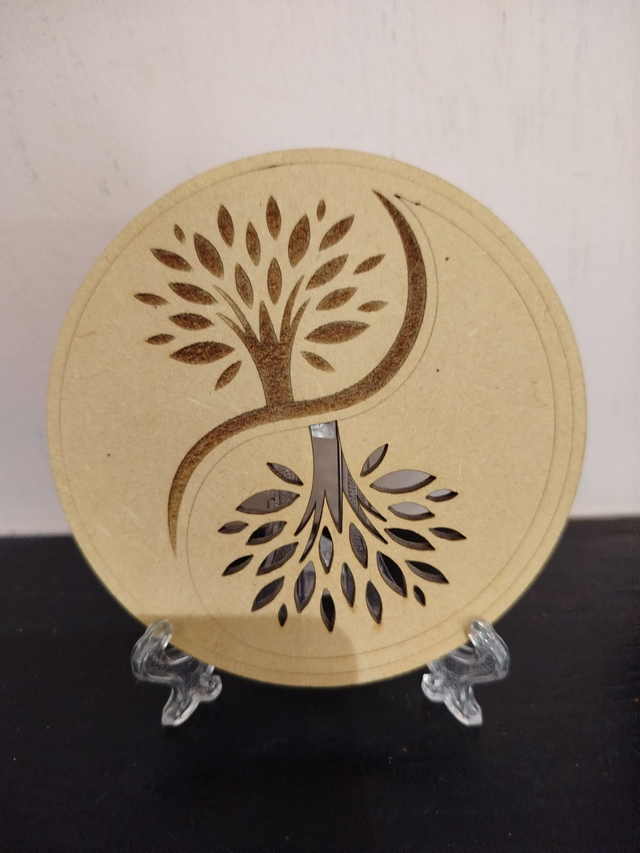 plaque de rechargement arbre de vie  ying yang