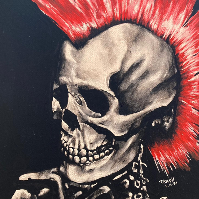 Skull Mohawk Limited Edition Print 