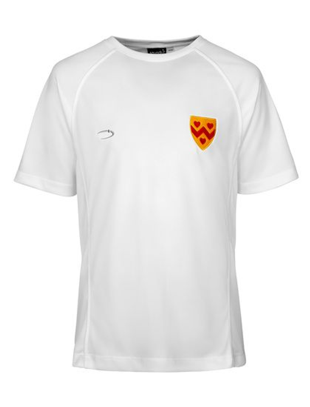 Second Hand Boys White Crested Fitness T-Shirt