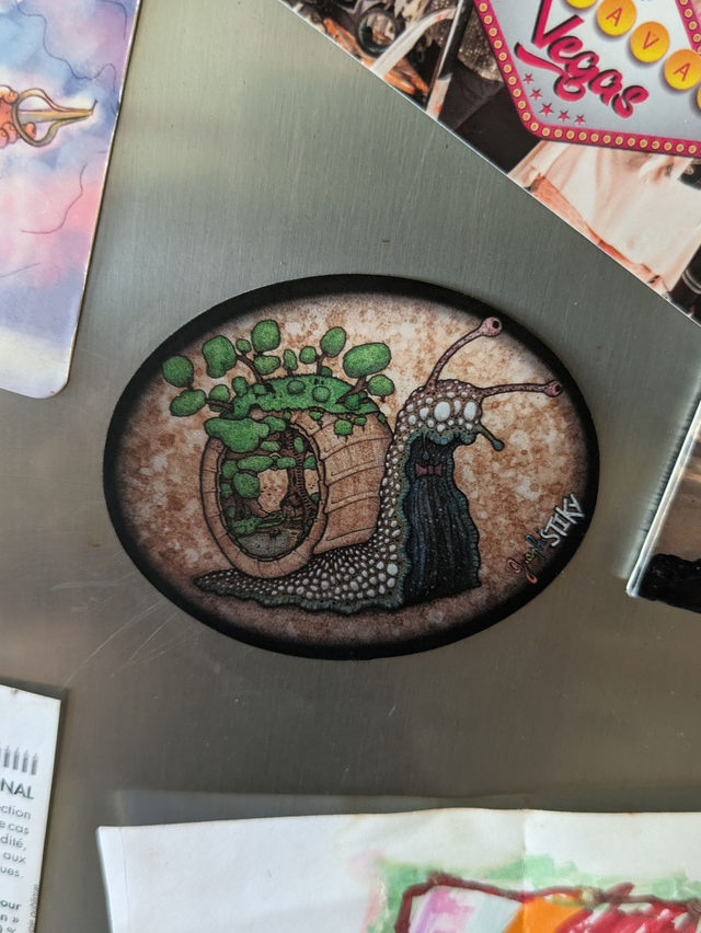 &quot;Escargot Cosmic&quot; Magnet