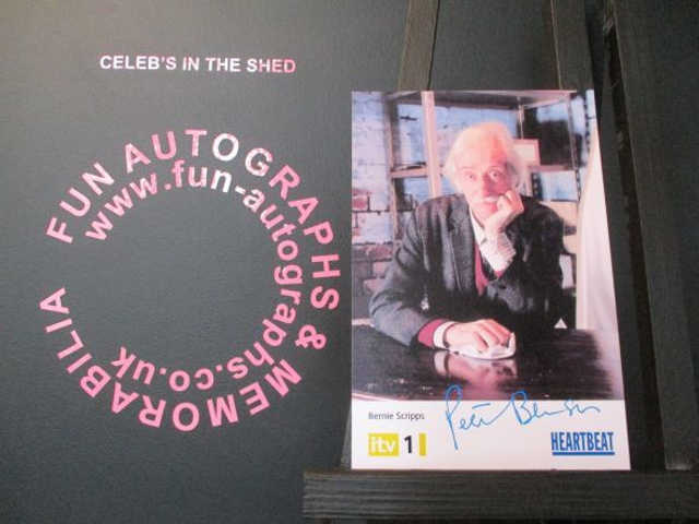 Peter Benson (Bernie Scripps) Original Pre-Print Yellow Heartbeat 6x4 Cast Card