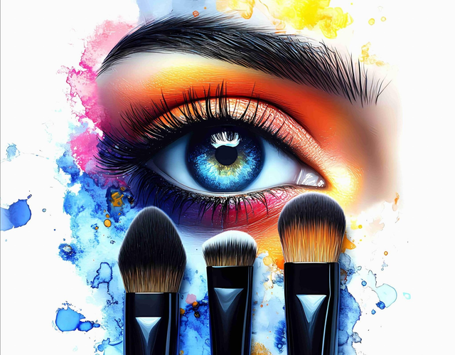 Panneau  beauté maquillage en Polyester imperméable - 20x30cm     