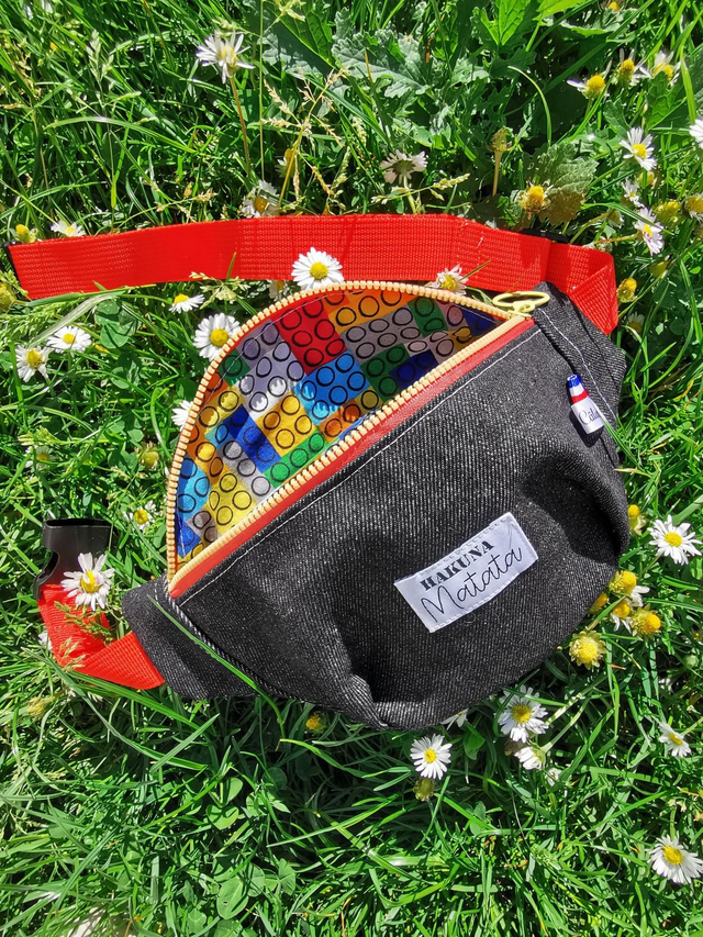 Banane BILLY jeans noir &quot;hakuna matata&quot; 