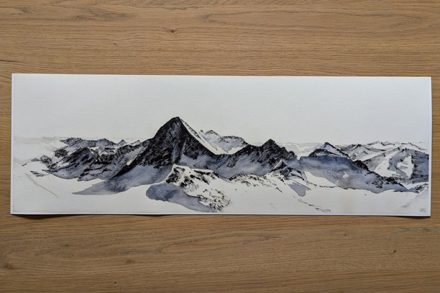 Panorama Artprint Stubaier Gletscher I