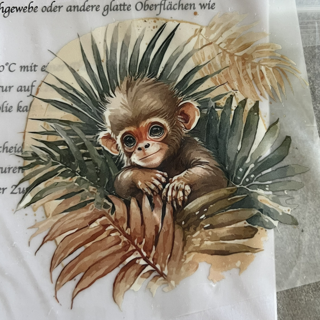 Baby Äffchen 12x12cm 