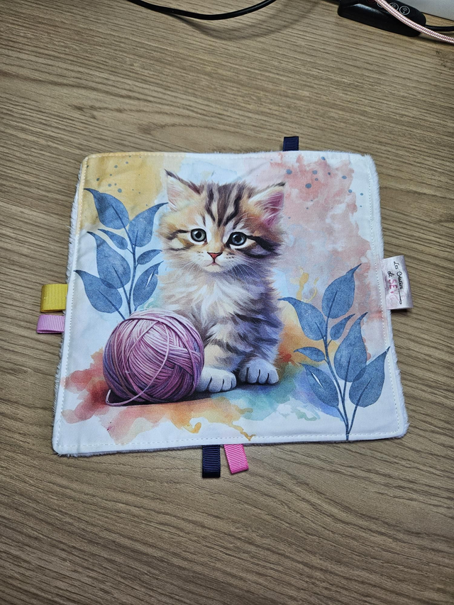 Carré doudou étiquettes 