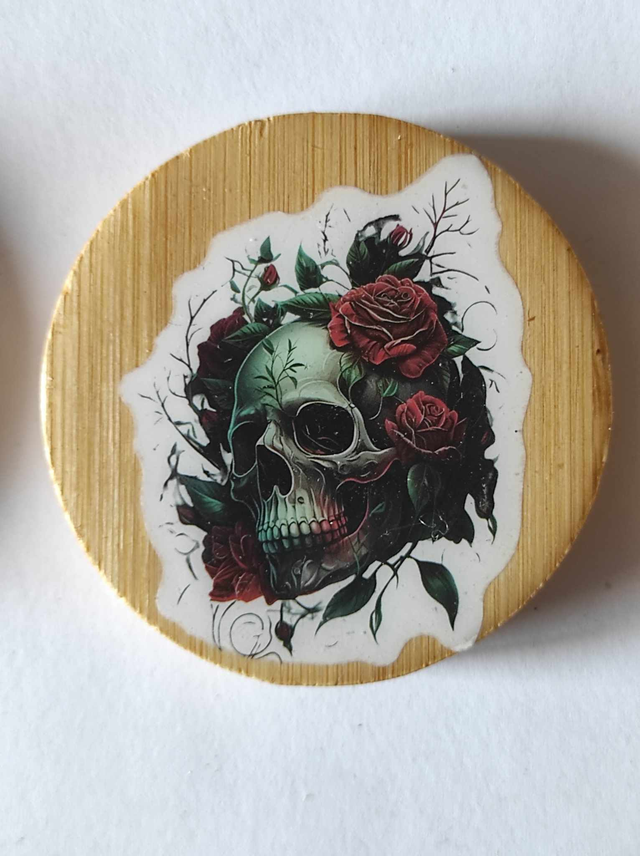 Décapsuleur Tête de mort magnétique frigo