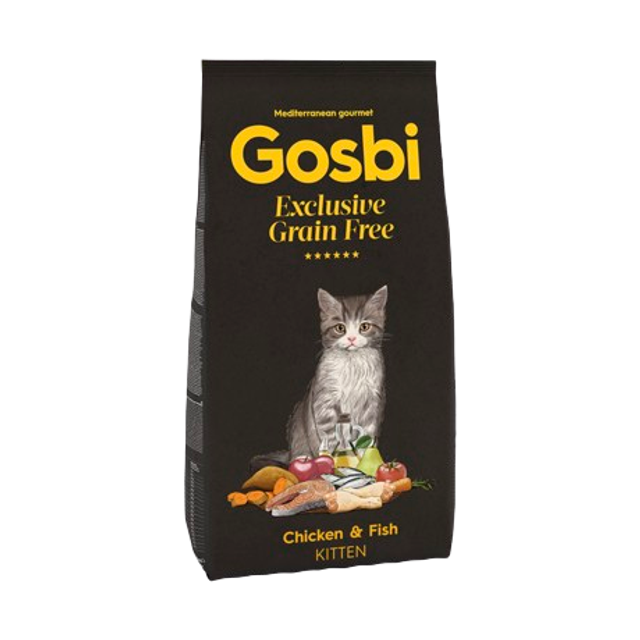 Croquettes Gosbi Exclusive Grain Free Chicken &amp; Fish Kitten