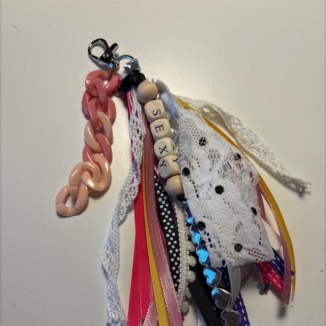 Gri-gri de sac SEXY rose et noir