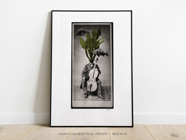 Fine art etching / Not framed / The Perch