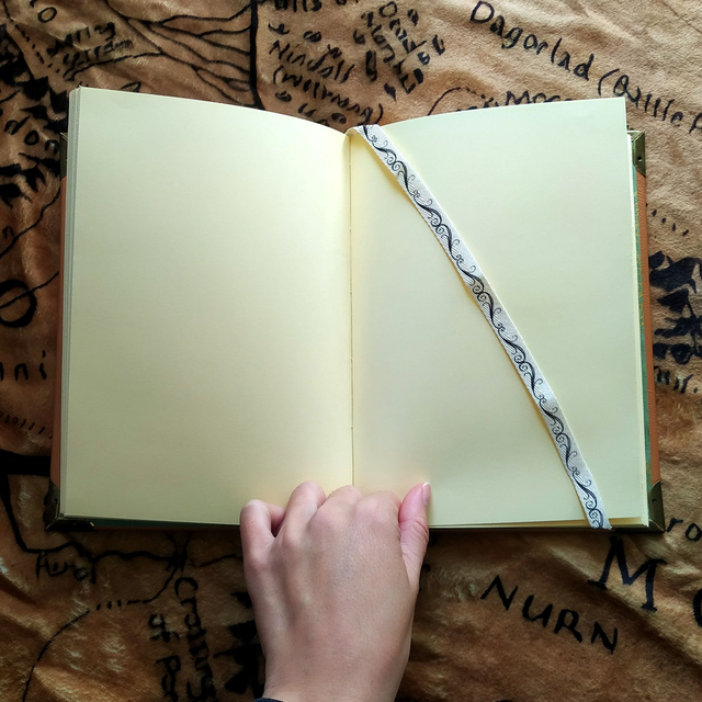 Grimoire cuir médiéval fantasy