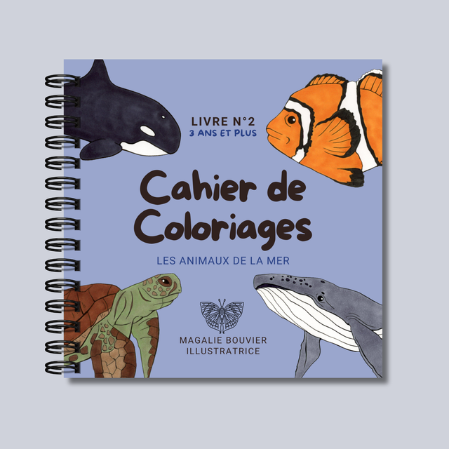 Cahier de coloriages - La mer