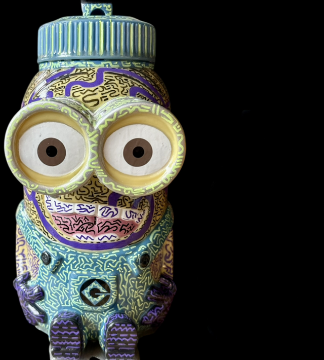 Minion 21 cm figurine signée par l’artiste PAULO 