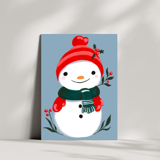 Cartes de Noël - &quot; Bonhomme de Neige &quot;