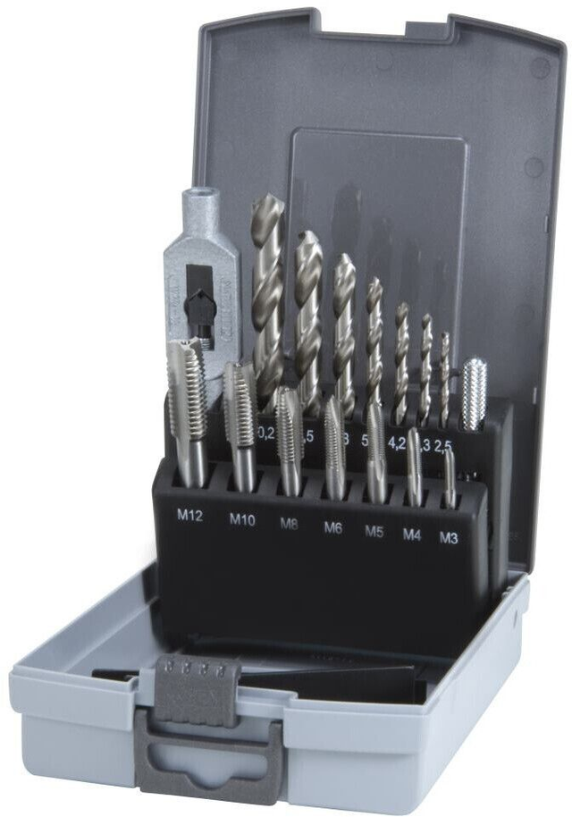 Stahlkraft gewinde Bohrer set 15 tlg 