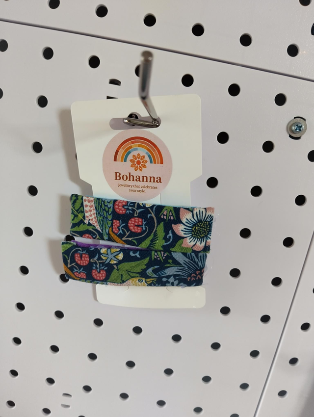 William Morris inspired handmade hair clips 