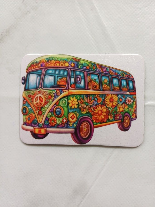 A set of seven assorted fridge magnets