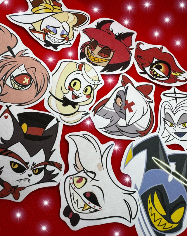 Hazbin Hotel stickers set n.1