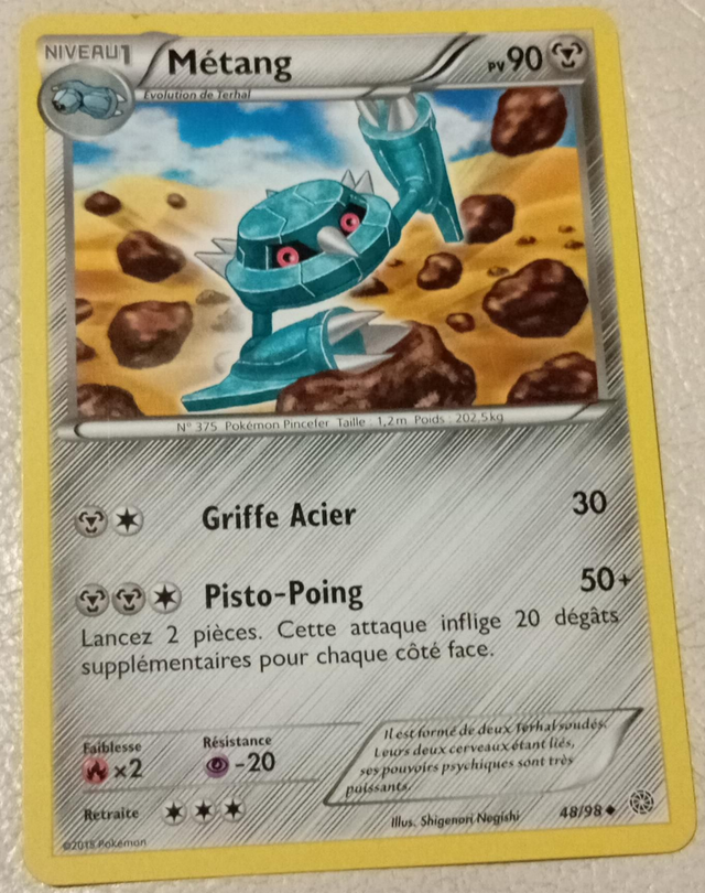 Carte pokémon Métang