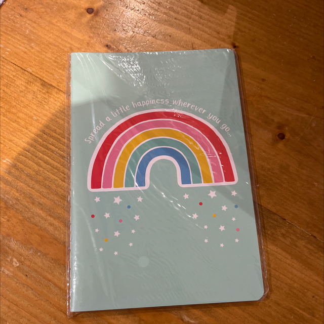 Sass and Belle rainbow note pad 