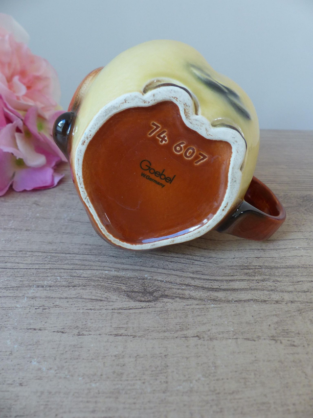 Ancien Mug Hibou en Céramique Goebel – Allemagne de l’Ouest | Tasse Vintage Années 60 – Pièce Rare de Collection