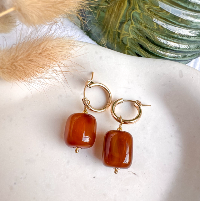 Boucle d’oreille Agate