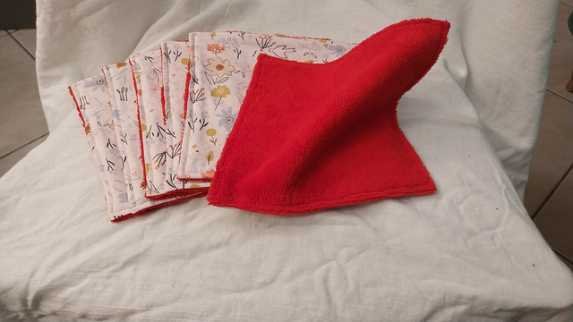 Essuie-tout lavable fleuri