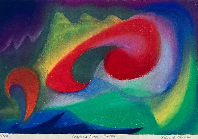 03 Leaping Form - Pastel Print - 15x22cm