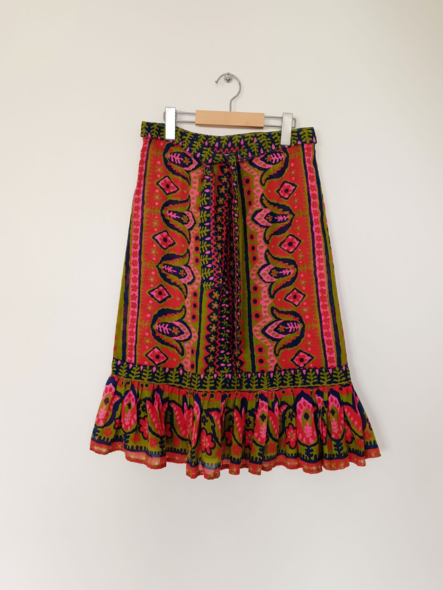 Jupe Midi colorée 70&#039;s