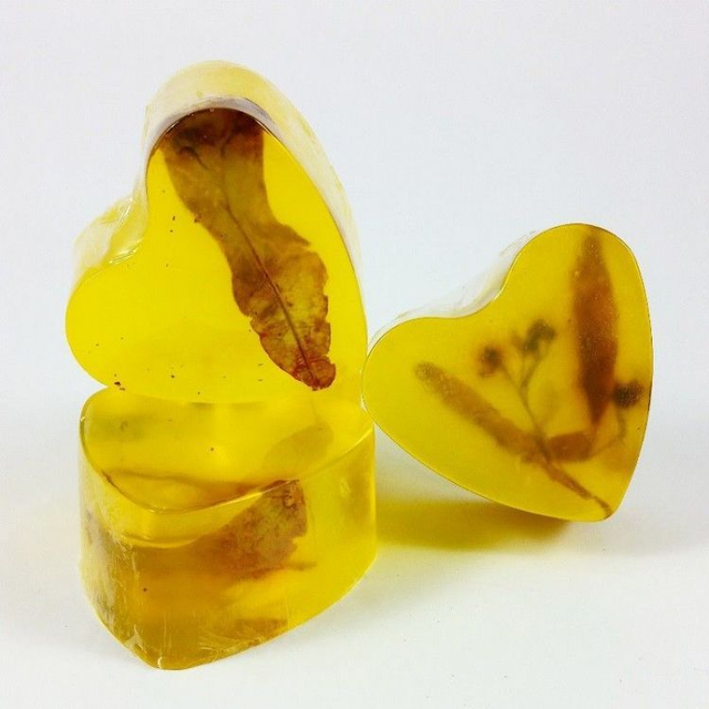 Savon en forme de cœur tilleul