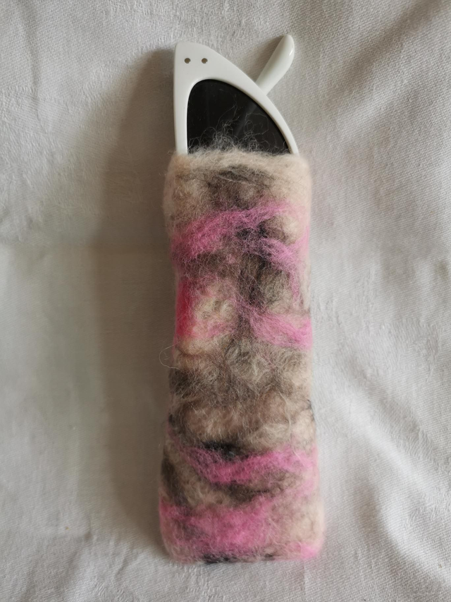 Small felted glasses case