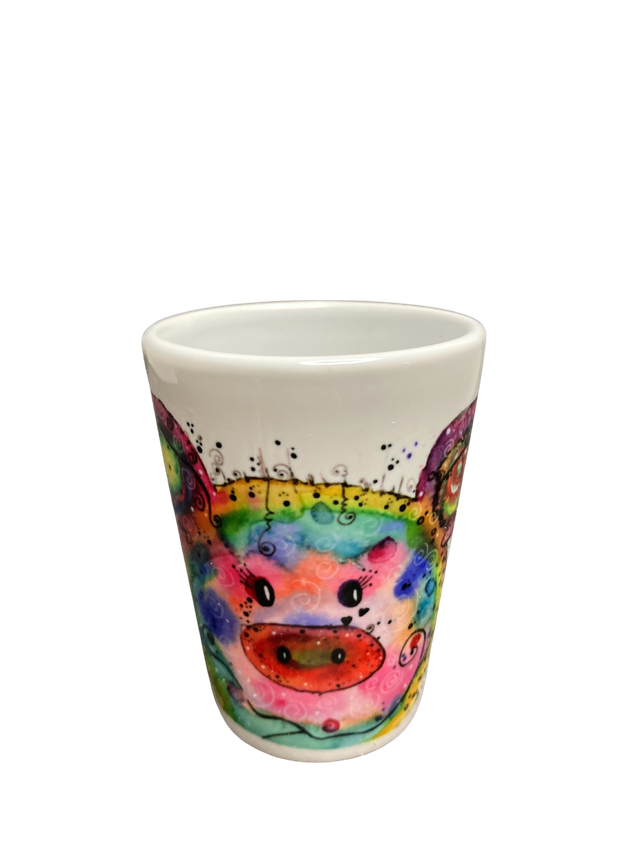 Schnapsglas Keramik "Glücksschwein"