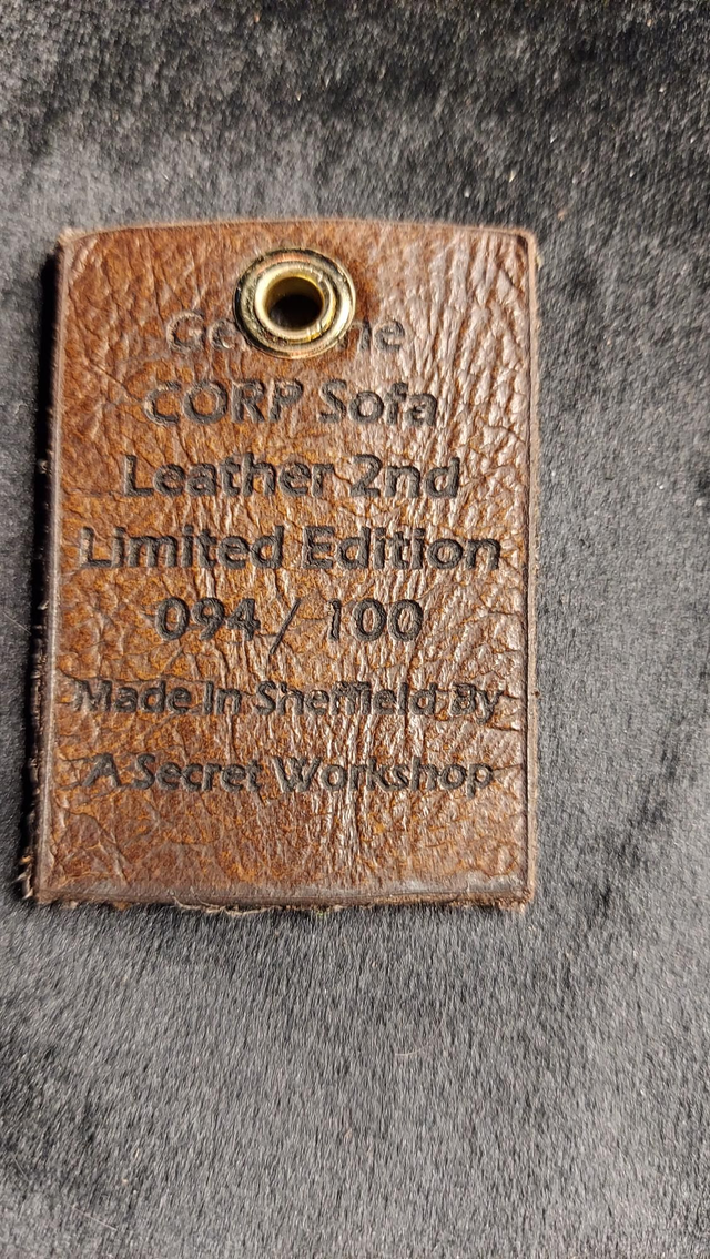 094 / 100 2nd Limited Edition Genuine CORP SOFA Leather Keyring