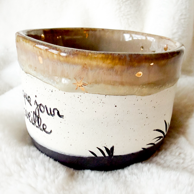 Gobelet « que chaque jour m’émerveille »