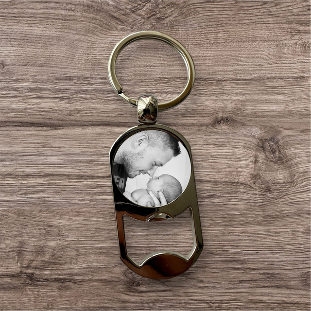 Photo Bottle Opener Keyring