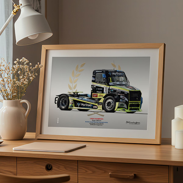 C251011 DAIMLER Freightliner British Truck Racing Championship BTRC Ryan Smith #1 Champion 2025