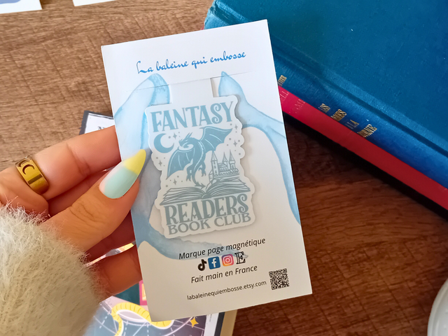 Marque-Page Magnétique - Fantasy Readers Book Club avec Dragon