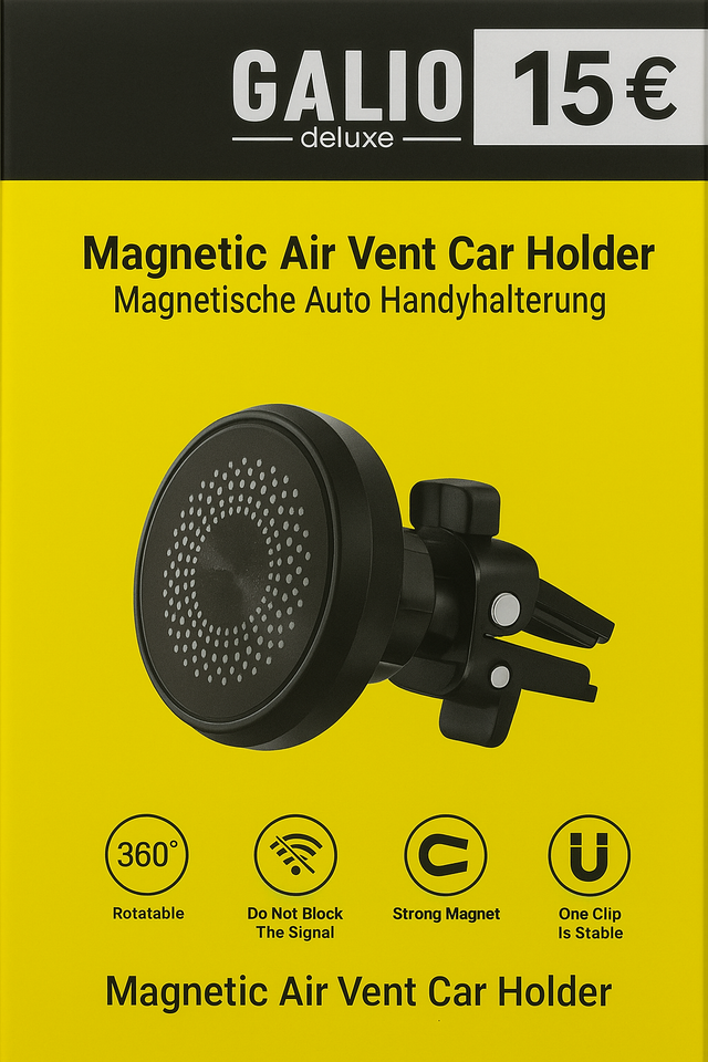 GALIO deluxe Magnetic Air Vent Car Holder – Lüftungshalterung