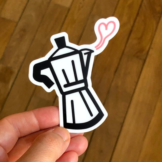 Bialetti Moka Coffee Sticker - Perfect Gift for Baristas - Mug Decor