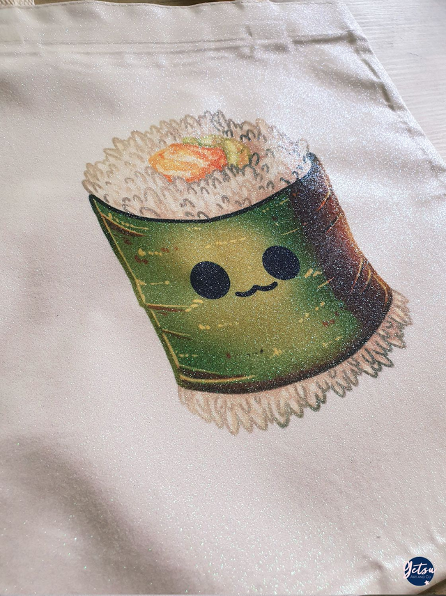 Totebag pailleté maki recto-verso