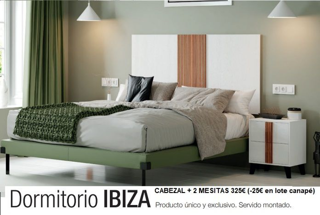 CABEZA CON 2 MESITAS IBIZA