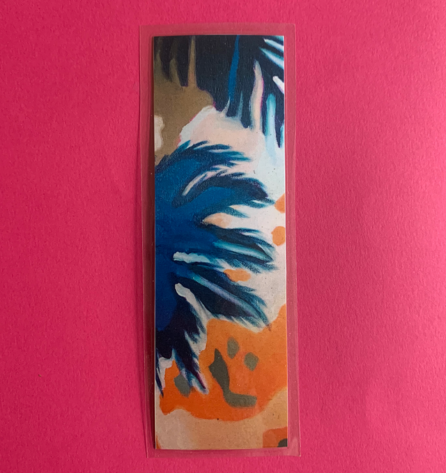 Marque page imprimé et plastifié - tirage d&#039;oeuvre &quot;Palmiers&quot;