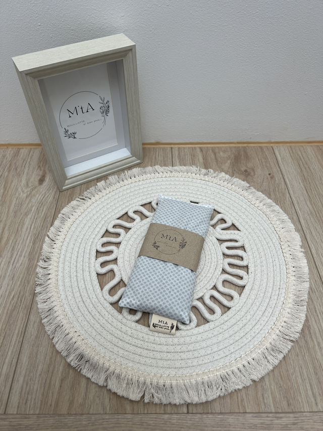 Bouillotte Mini Pois bleus gris