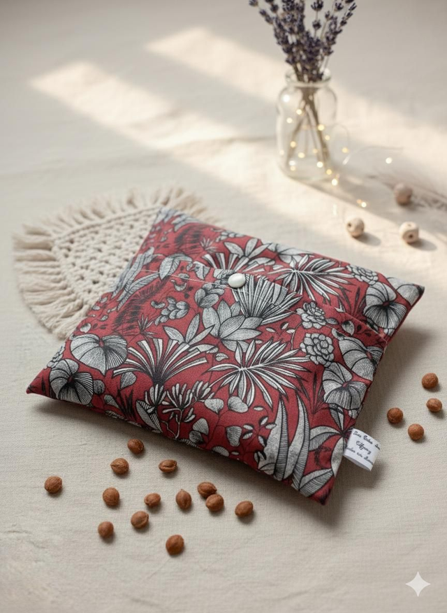 Bouillotte sèche aux noyaux de cerises 🍒