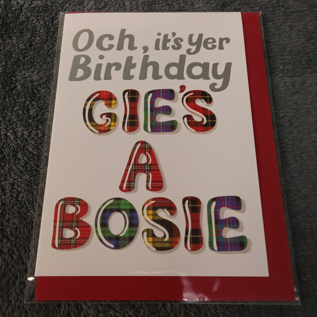 Gie's a bosie!