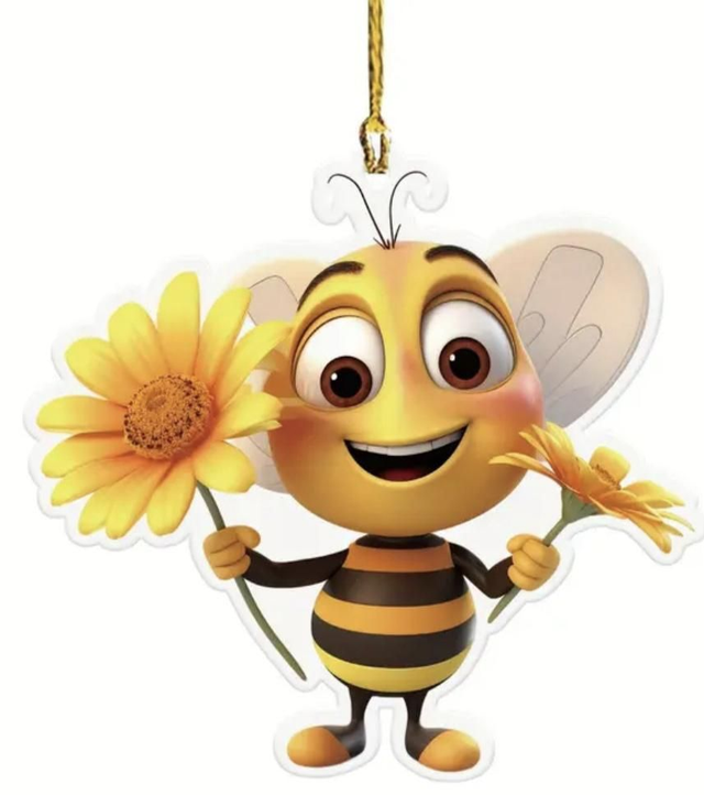 Anhänger "Biene mit Blume"