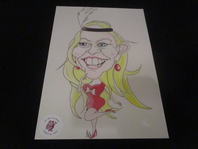 Nicole Faraday Limited Edition A4 Caricature Print