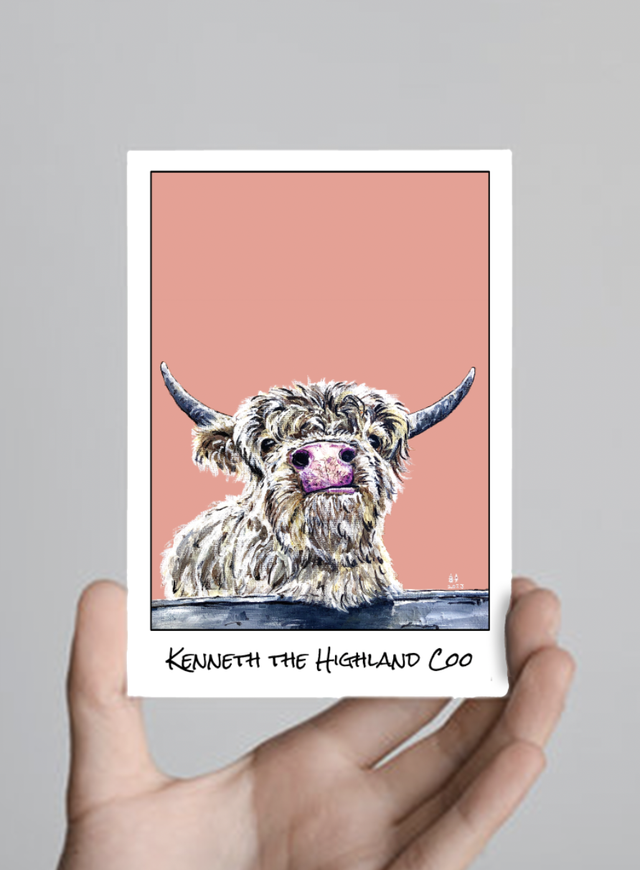 X10 Postcards - Kenneth the Highland Coo (40p per unit)