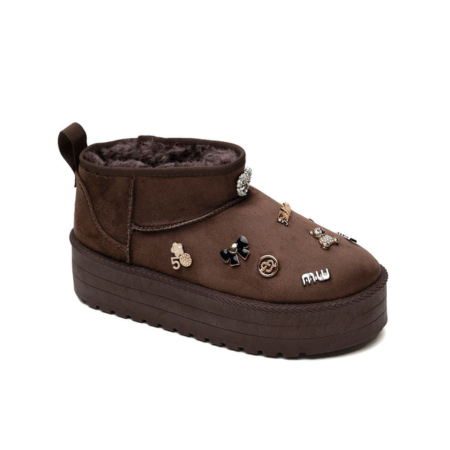 UGGIES MET STUDS CHOCO