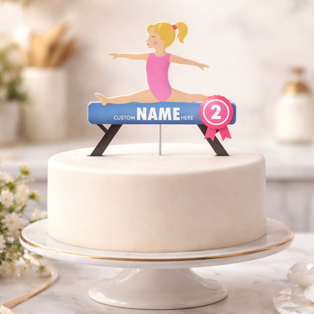 Cake topper Gymnastique
